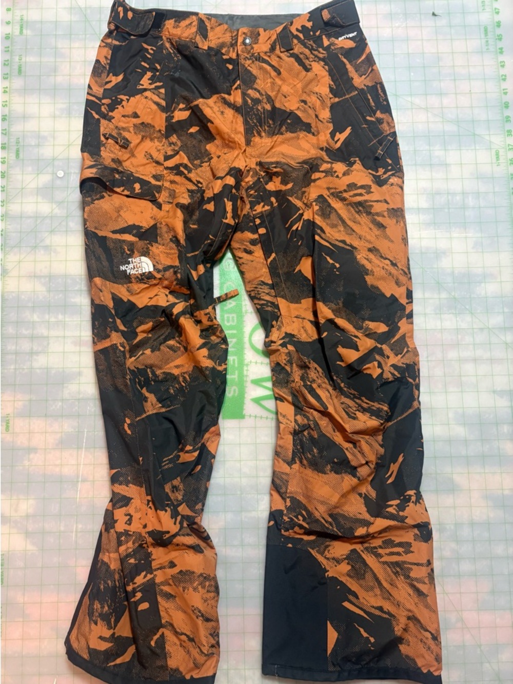 The North Face Orange and Black Men’s Freedom Snow Pants